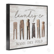 Lettered and Lined | Rustic Laundry Clothespins