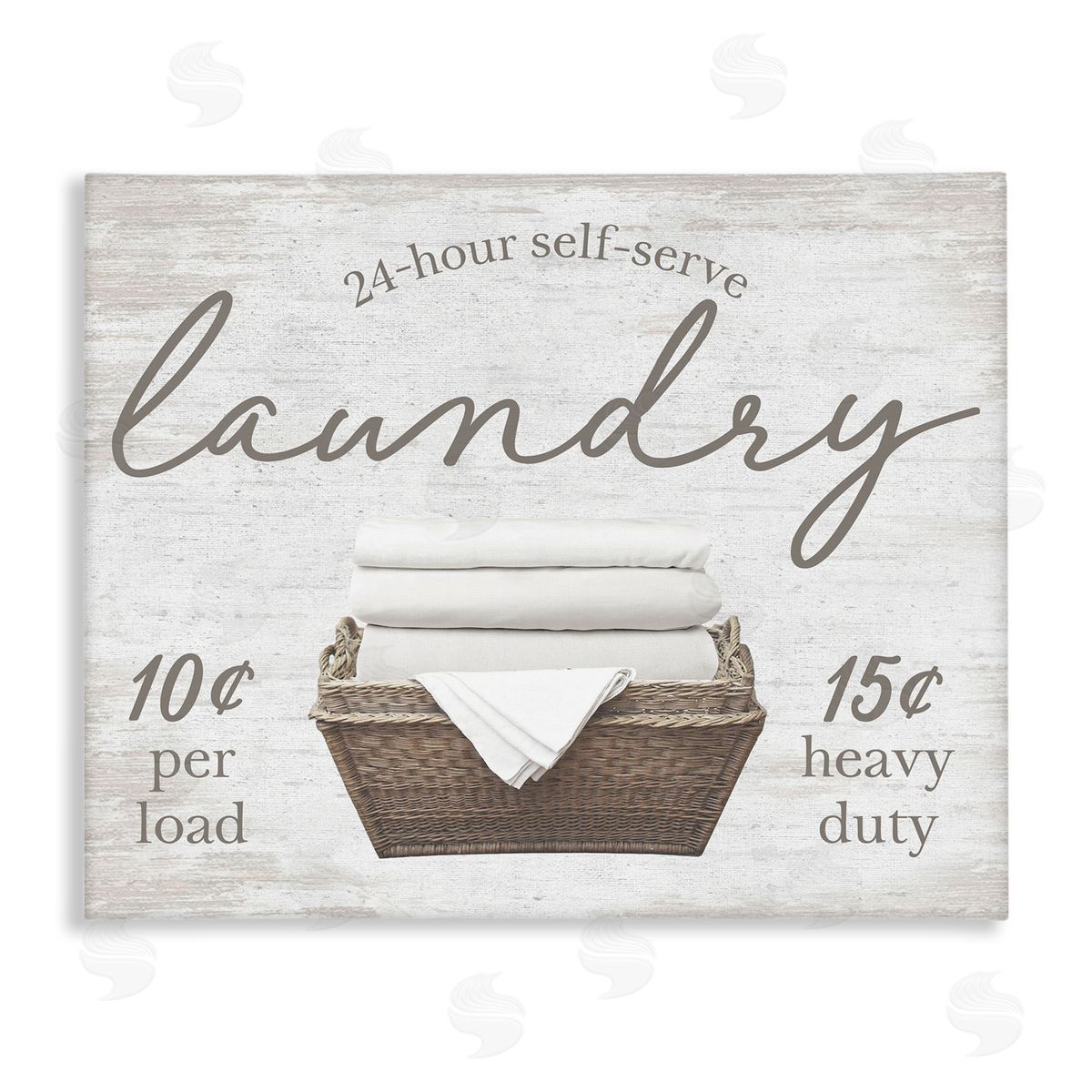 Vintage Laundry Ad Canvas Wall Art, Home Decor by Lettered and Lined
