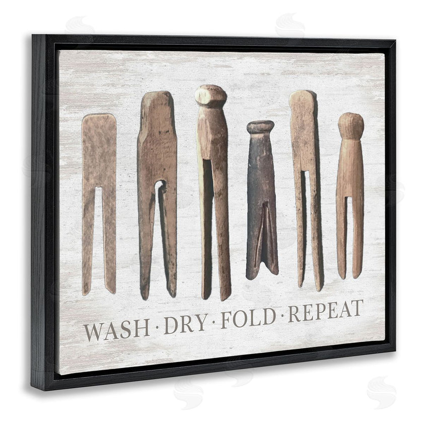 Lettered and Lined | Rustic Laundry Phrase