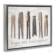 Lettered and Lined | Rustic Laundry Phrase