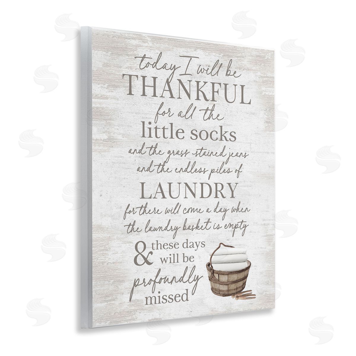 Heartfelt Laundry Phrase Wood Plaque Wall Art, Home Decor by Lettered and Lined