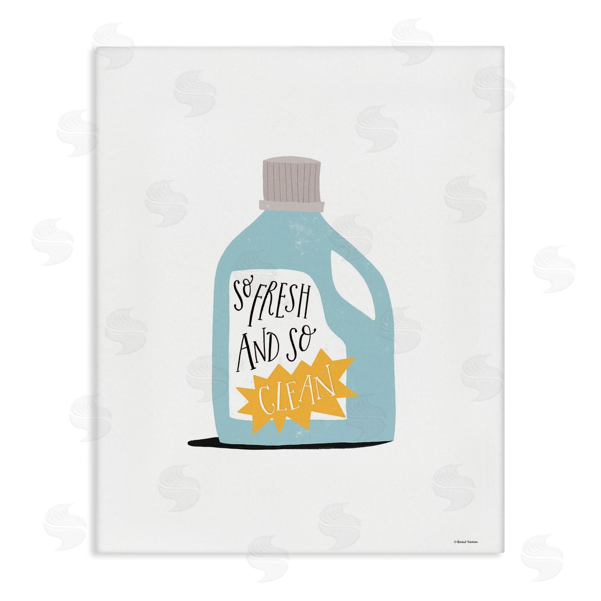 So Fresh and Clean Laundry Canvas Wall Art, Home Decor by Rachel Nieman