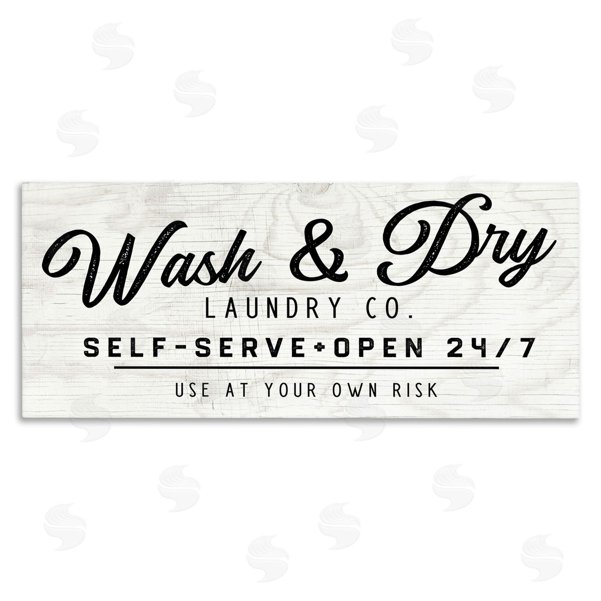 Self Service Laundry Canvas Wall Art, Home Decor by Valerie Weiners