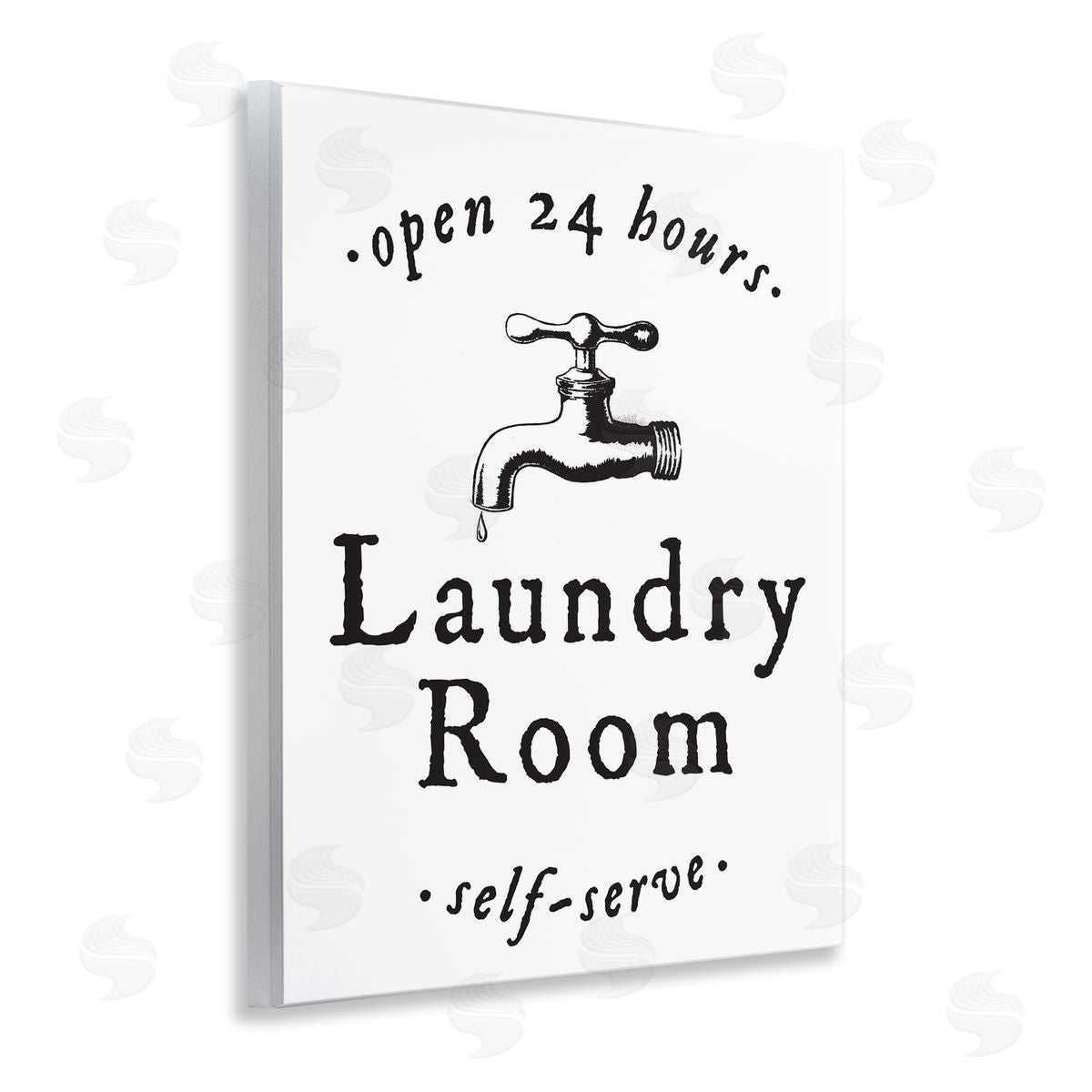 Self Serve Laundry Wood Plaque Wall Art, Home Decor by Lettered and Lined