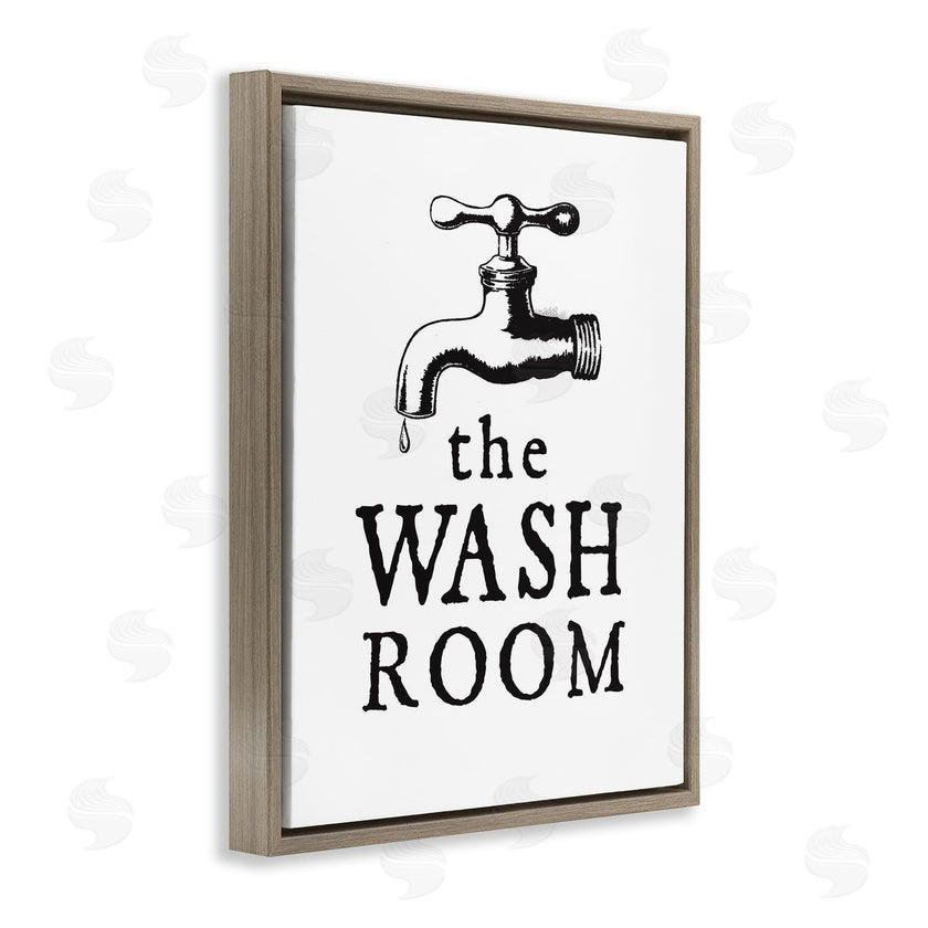 Lettered and Lined | Vintage Wash Room