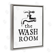 Lettered and Lined | Vintage Wash Room
