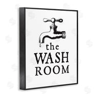 Lettered and Lined | Vintage Wash Room