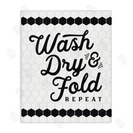 Lettered and Lined | Geometric Laundry Phrase
