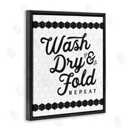 Lettered and Lined | Geometric Laundry Phrase