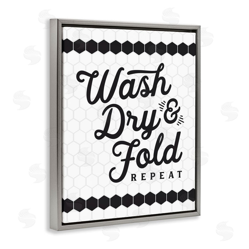 Lettered and Lined | Geometric Laundry Phrase