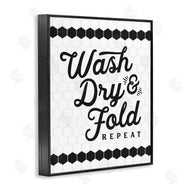 Lettered and Lined | Geometric Laundry Phrase