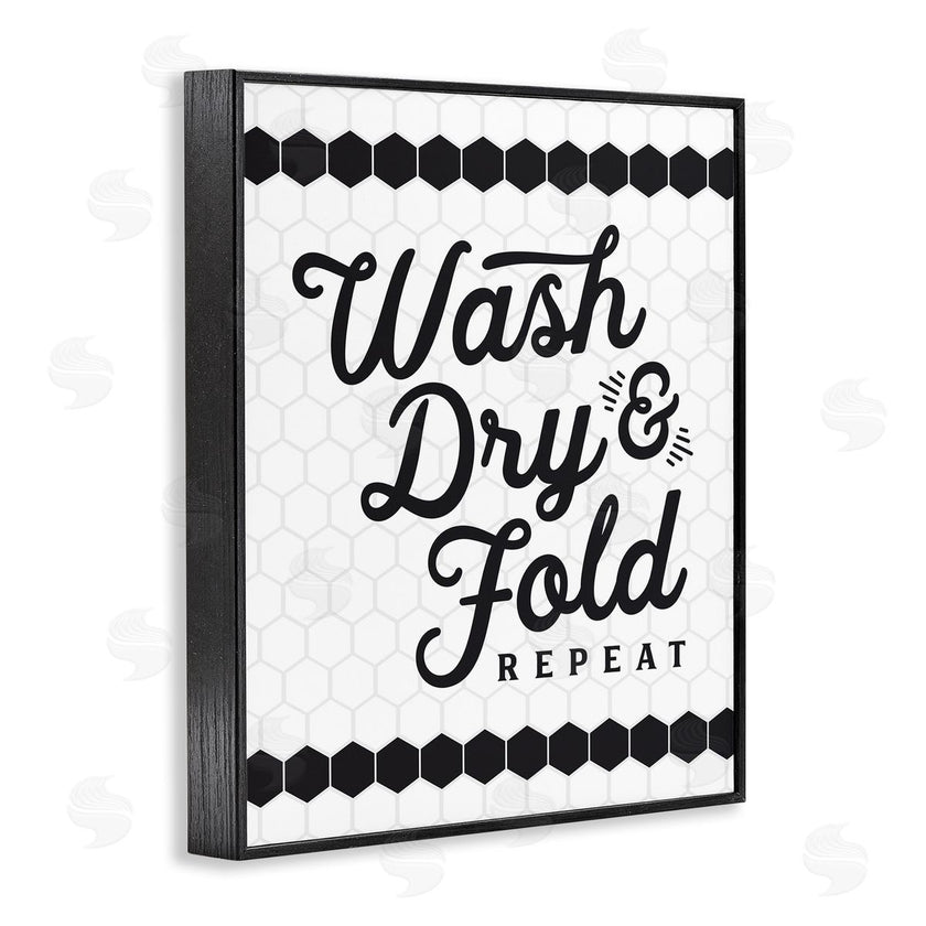 Lettered and Lined | Geometric Laundry Phrase