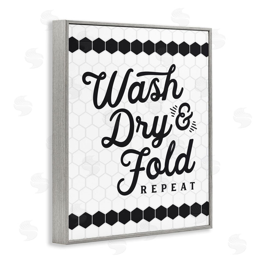 Lettered and Lined | Geometric Laundry Phrase