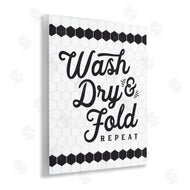 Lettered and Lined | Geometric Laundry Phrase