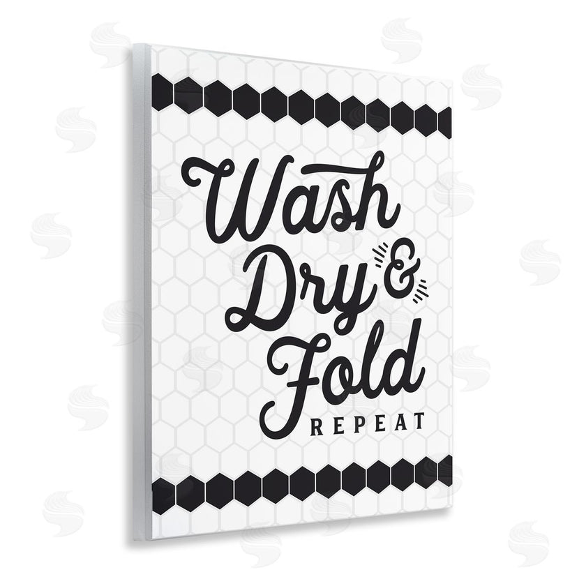 Lettered and Lined | Geometric Laundry Phrase