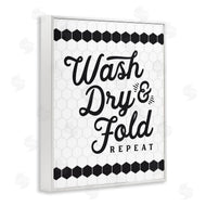 Lettered and Lined | Geometric Laundry Phrase