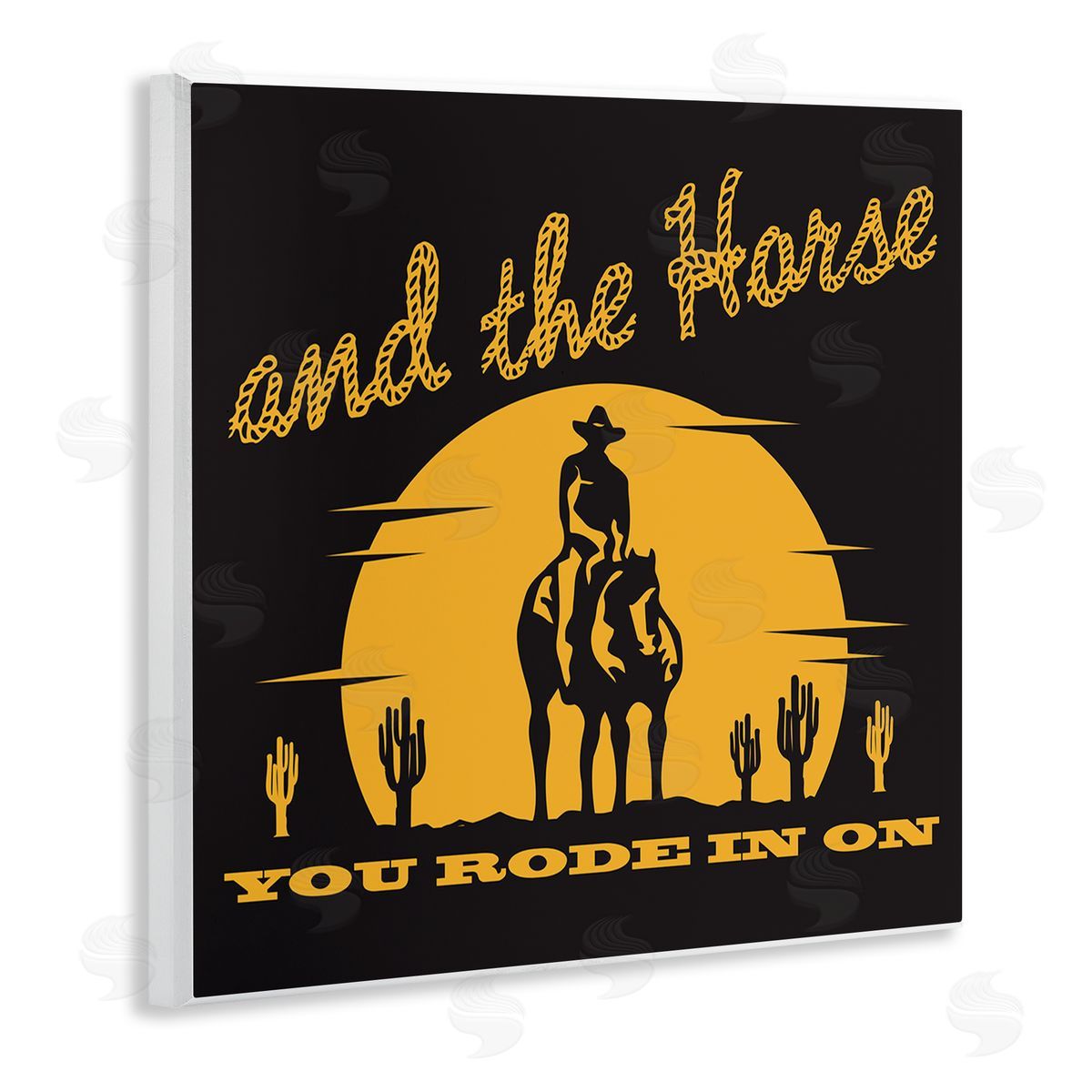Horse You Rode In On Wood Plaque Wall Art, Home Decor by Jedco Brands, Inc.