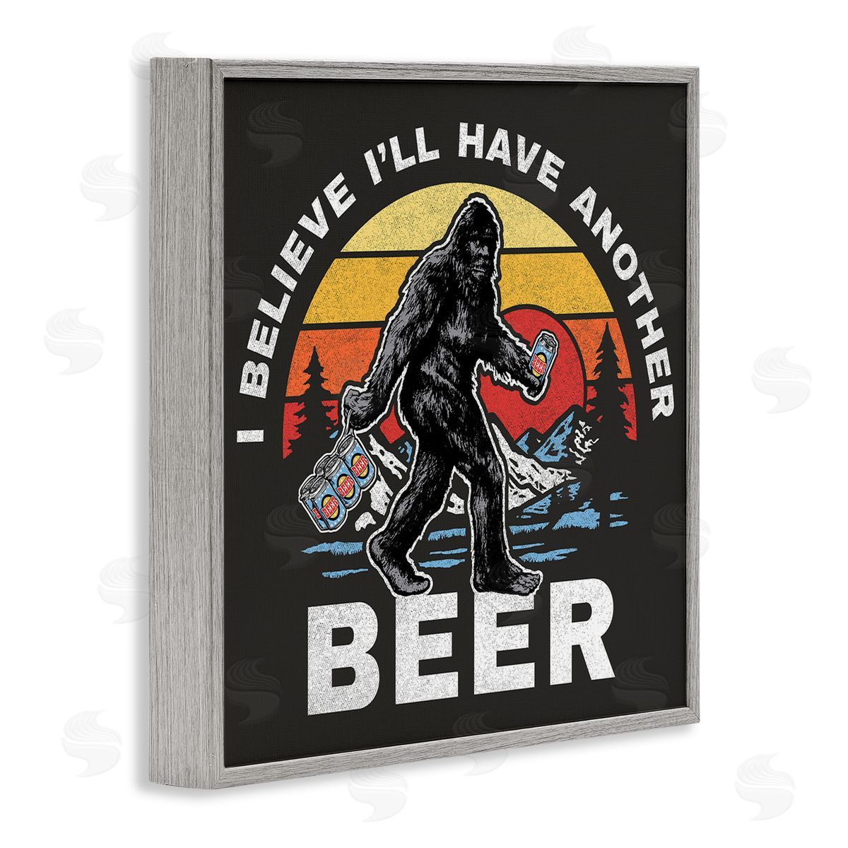 Another Beer Monster Grey Frame Print Wall Art, Home Decor by Jedco Brands, Inc.