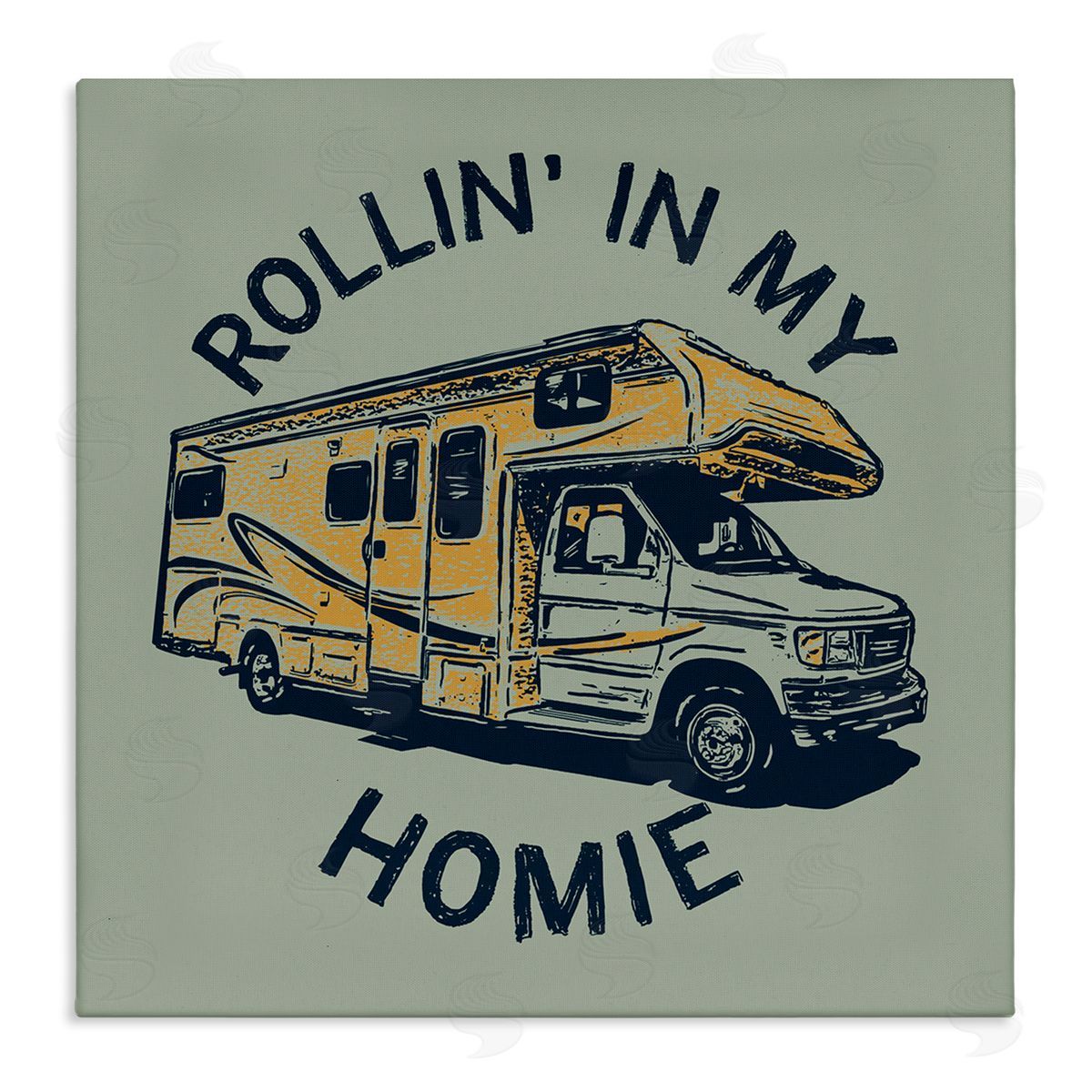 Rollin' In My Homie Canvas Wall Art, Home Decor by Jedco Brands, Inc.