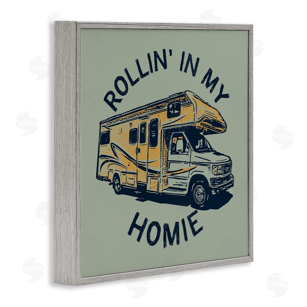 Rollin' In My Homie Grey Frame Print Wall Art, Home Decor by Jedco Brands, Inc.