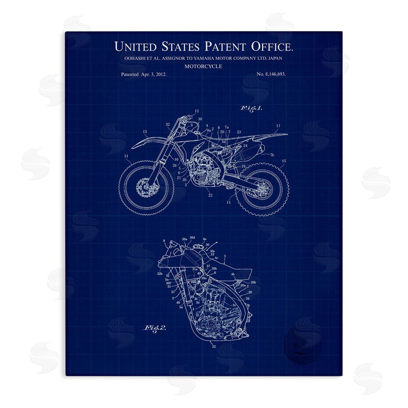 Karl Hronek | Blue Motorcycle Blueprint