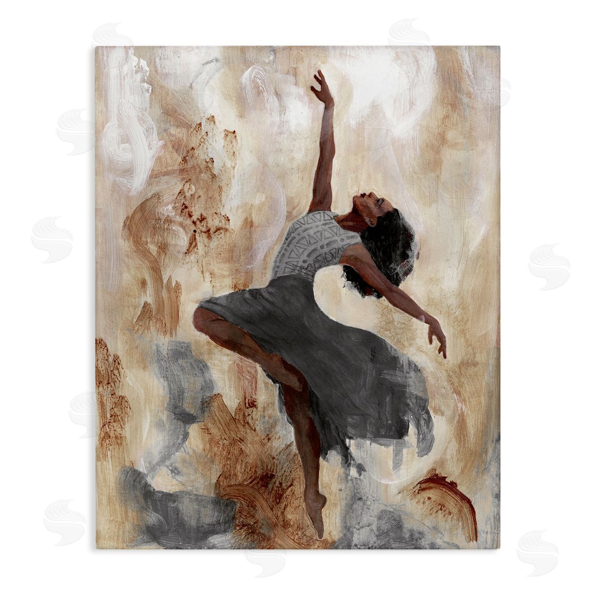 Rustic Dancing Woman Canvas Wall Art, Home Decor by Charity Henderson