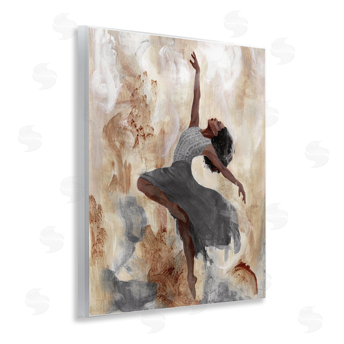 Rustic Dancing Woman Wood Plaque Wall Art, Home Decor by Charity Henderson