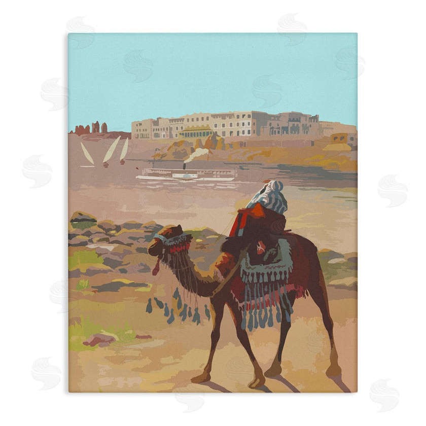 Stupell Studio | Camel in Desert Town