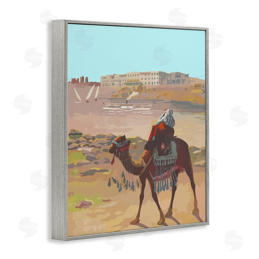 Stupell Studio | Camel in Desert Town