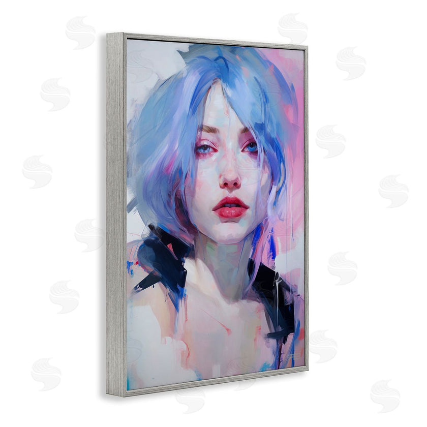 Roozbeh Bahramali | Blue Haired Woman Visage
