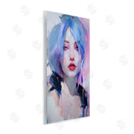 Roozbeh Bahramali | Blue Haired Woman Visage
