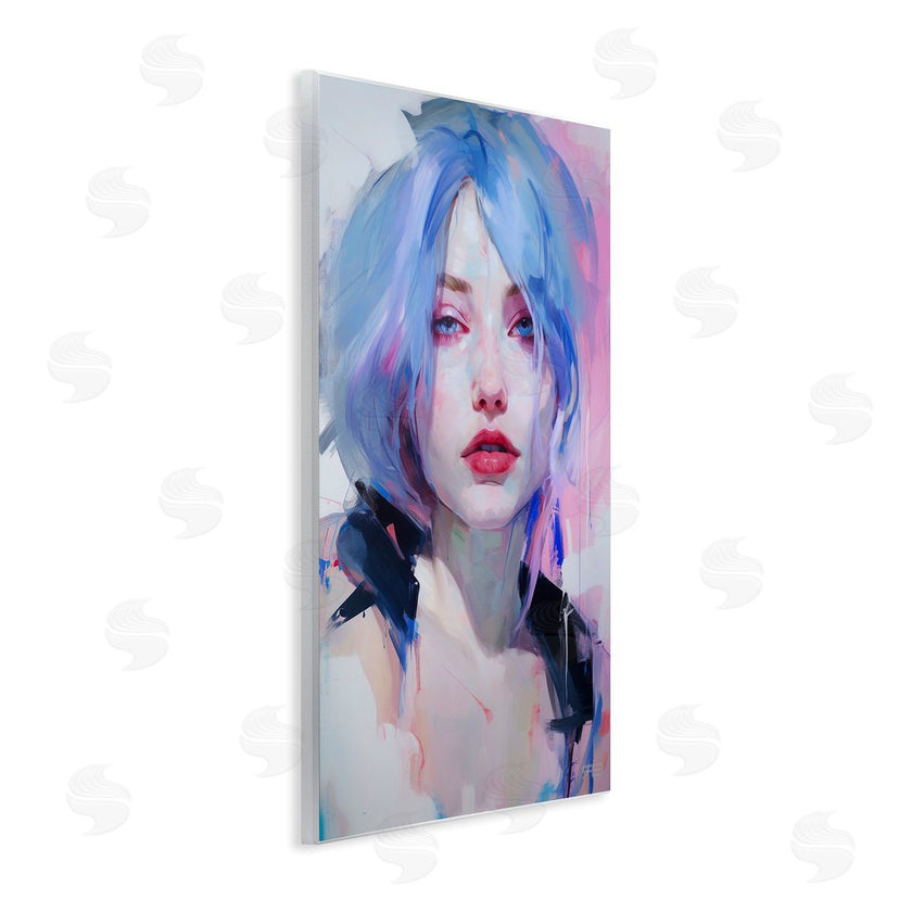 Roozbeh Bahramali | Blue Haired Woman Visage