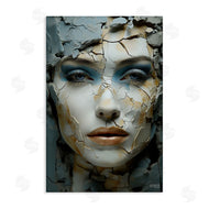 Roozbeh Bahramali | Cracked Face Abstraction