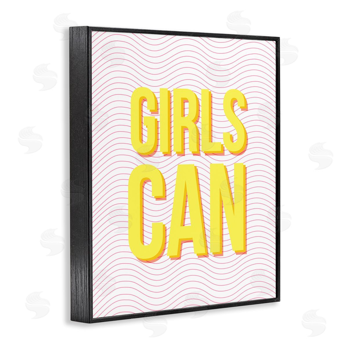Inspiring Girls Can Black Frame Print Wall Art, Home Decor by Stupell Studio