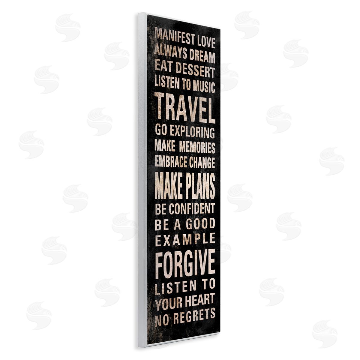Manifest Love Phrases Wood Plaque Wall Art, Home Decor by Sd Graphics Studio