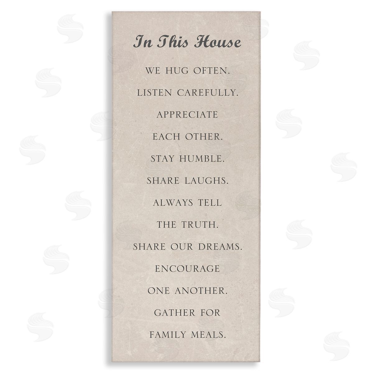 Family Love Phrases Canvas Wall Art, Home Decor by Sd Graphics Studio