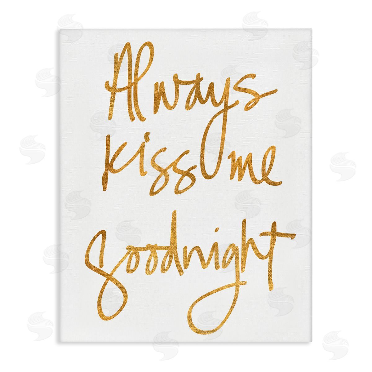 Kiss Me Goodnight Canvas Wall Art, Home Decor by Sd Graphics Studio