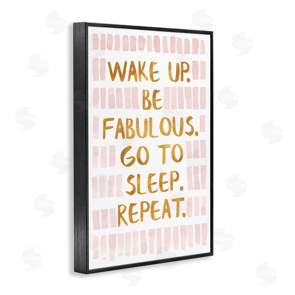 Wake Up Be Fabulous Black Frame Print Wall Art, Home Decor by Sd Graphics Studio