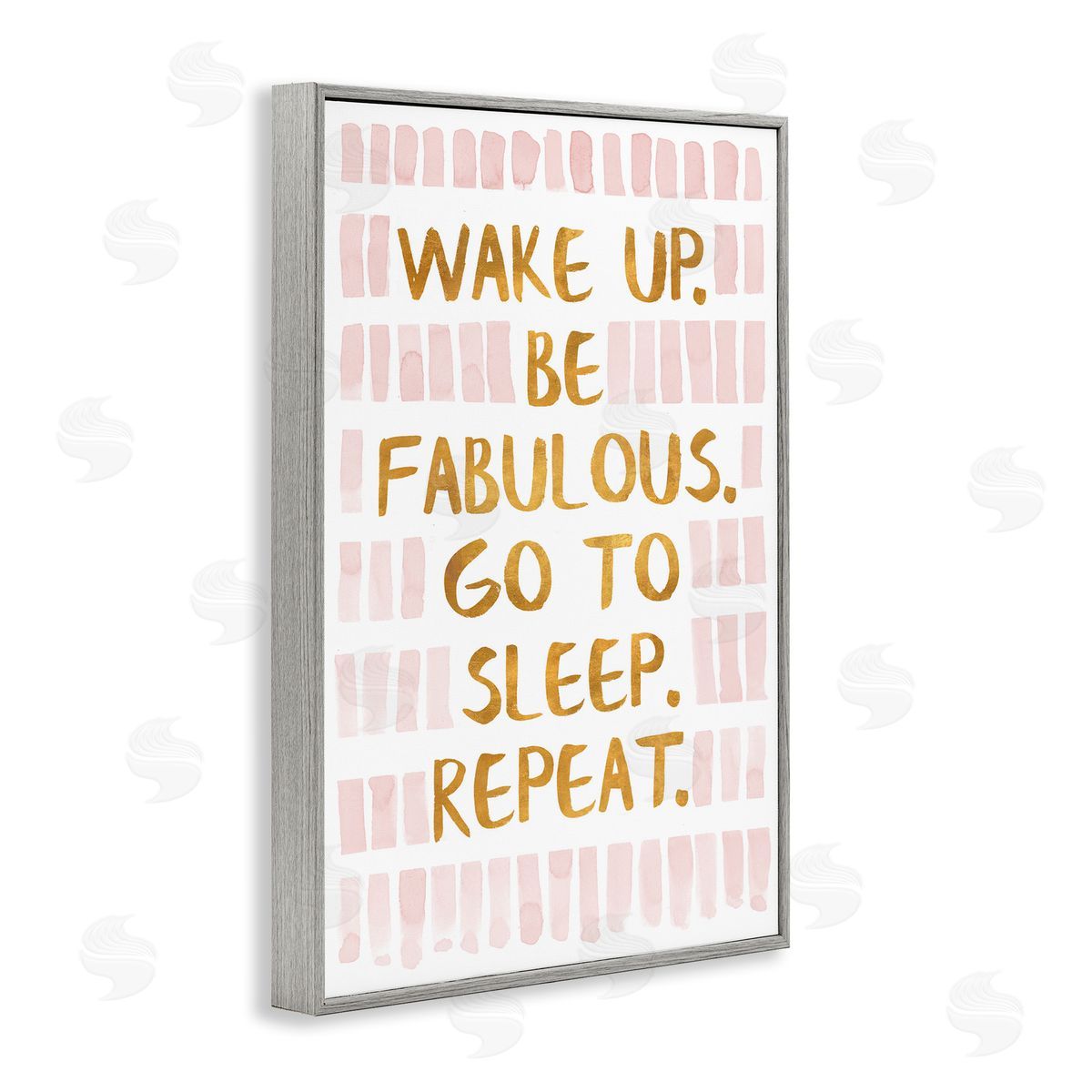 Wake Up Be Fabulous Grey Frame Print Wall Art, Home Decor by Sd Graphics Studio