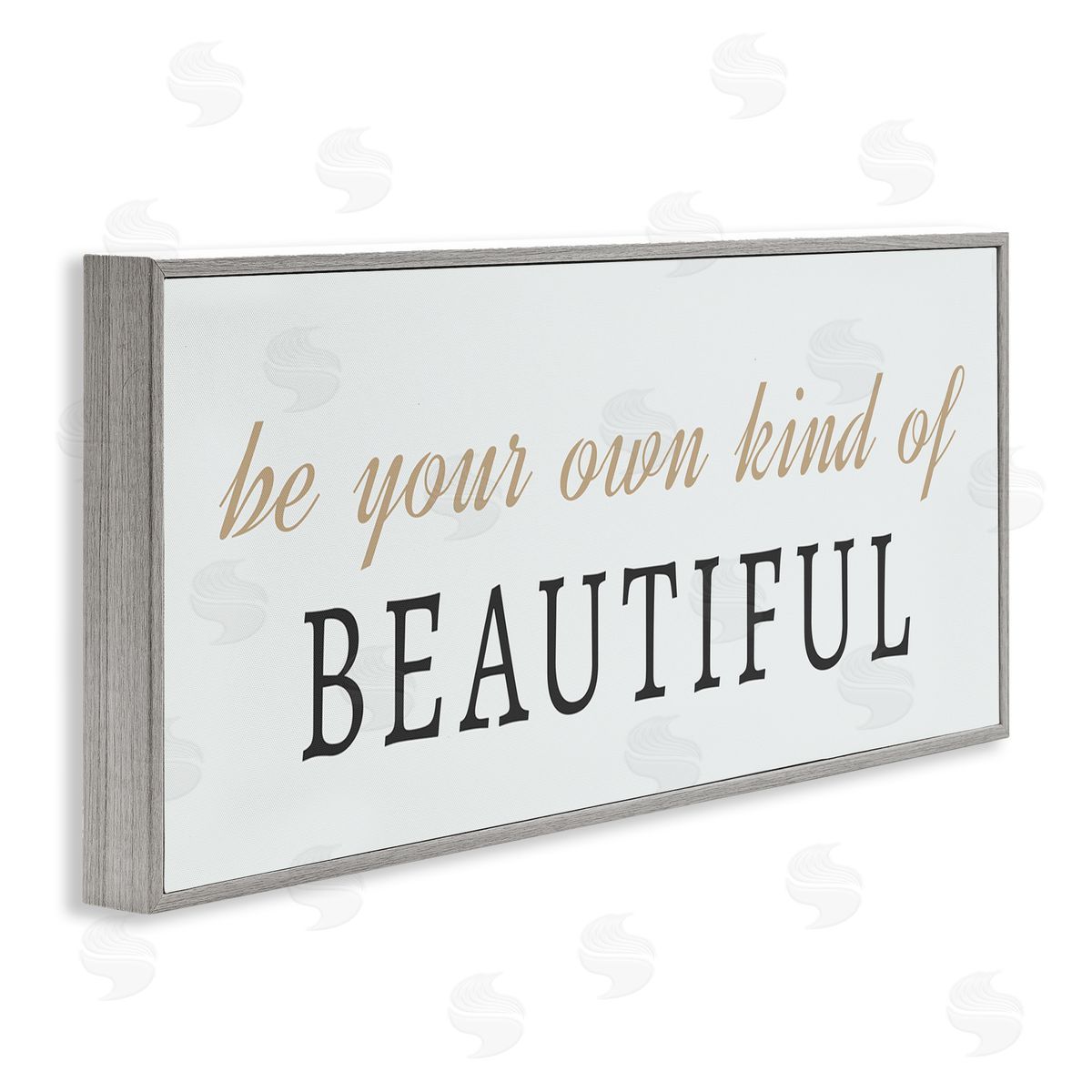 Own Kind Of Beautiful Grey Frame Print Wall Art, Home Decor by Sd Graphics Studio