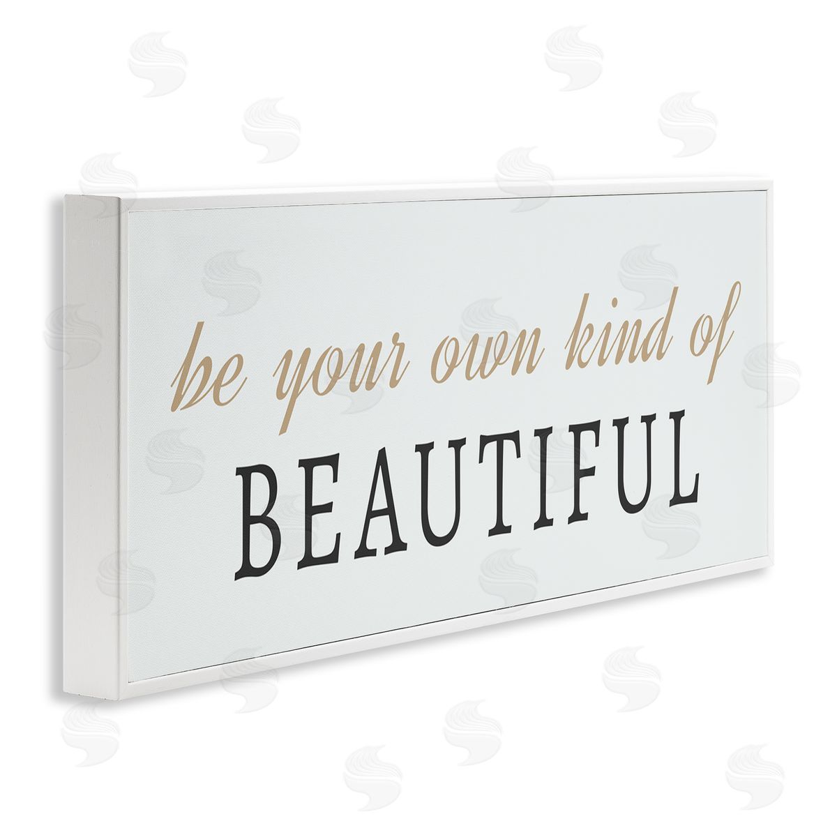 Own Kind Of Beautiful White Frame Print Wall Art, Home Decor by Sd Graphics Studio