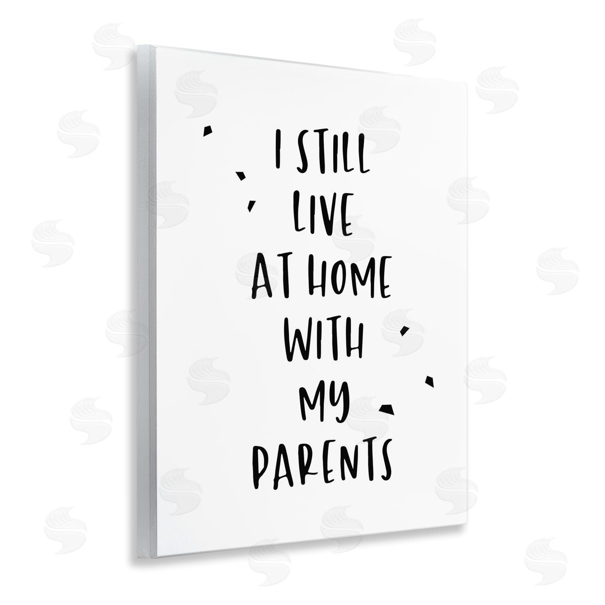 Live with Parents Phrase Wood Plaque Wall Art, Home Decor by Anna Quach