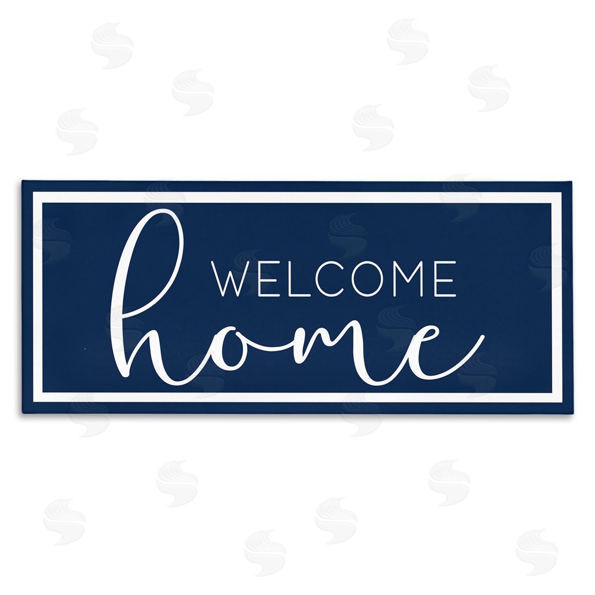 Welcome on Blue Canvas Wall Art, Home Decor by Sd Graphics Studio