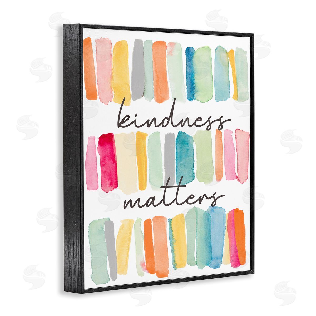Kindness Matters Phrase Black Frame Print Wall Art, Home Decor by Lanie Loreth