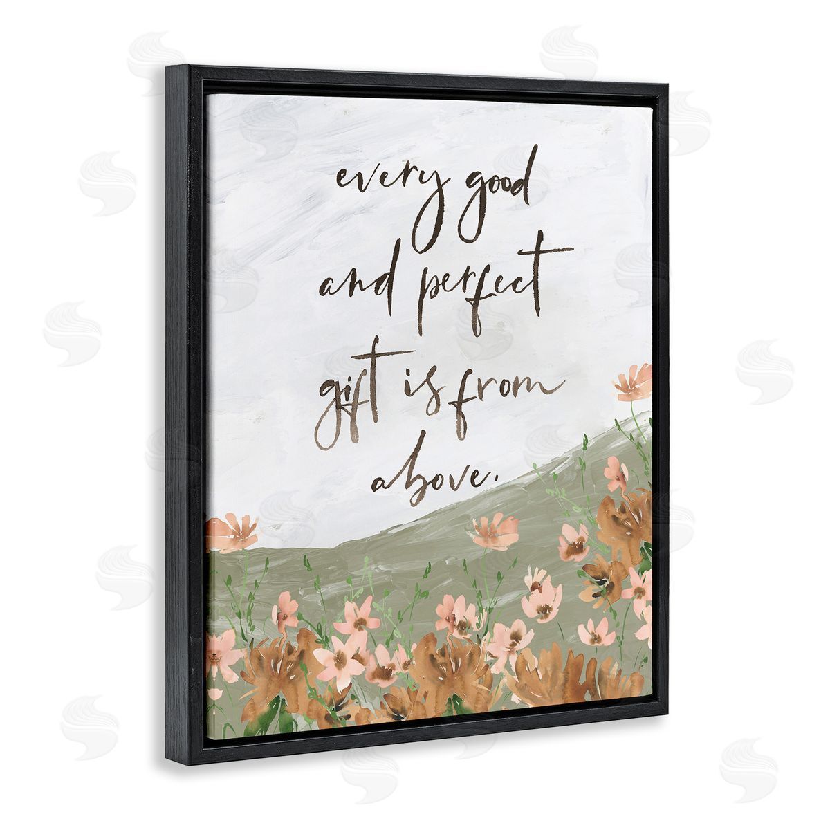 Gifts From Above Black Floating Frame Canvas Wall Art, Home Decor by Lucille Price