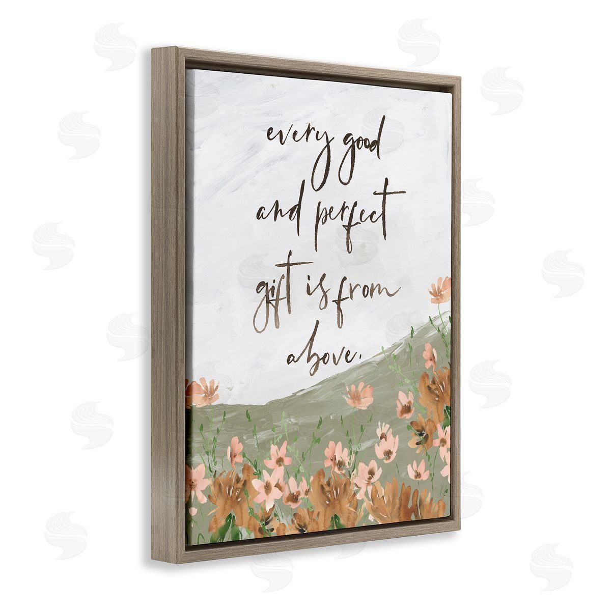 Gifts From Above Brown Floating Frame Canvas Wall Art, Home Decor by Lucille Price