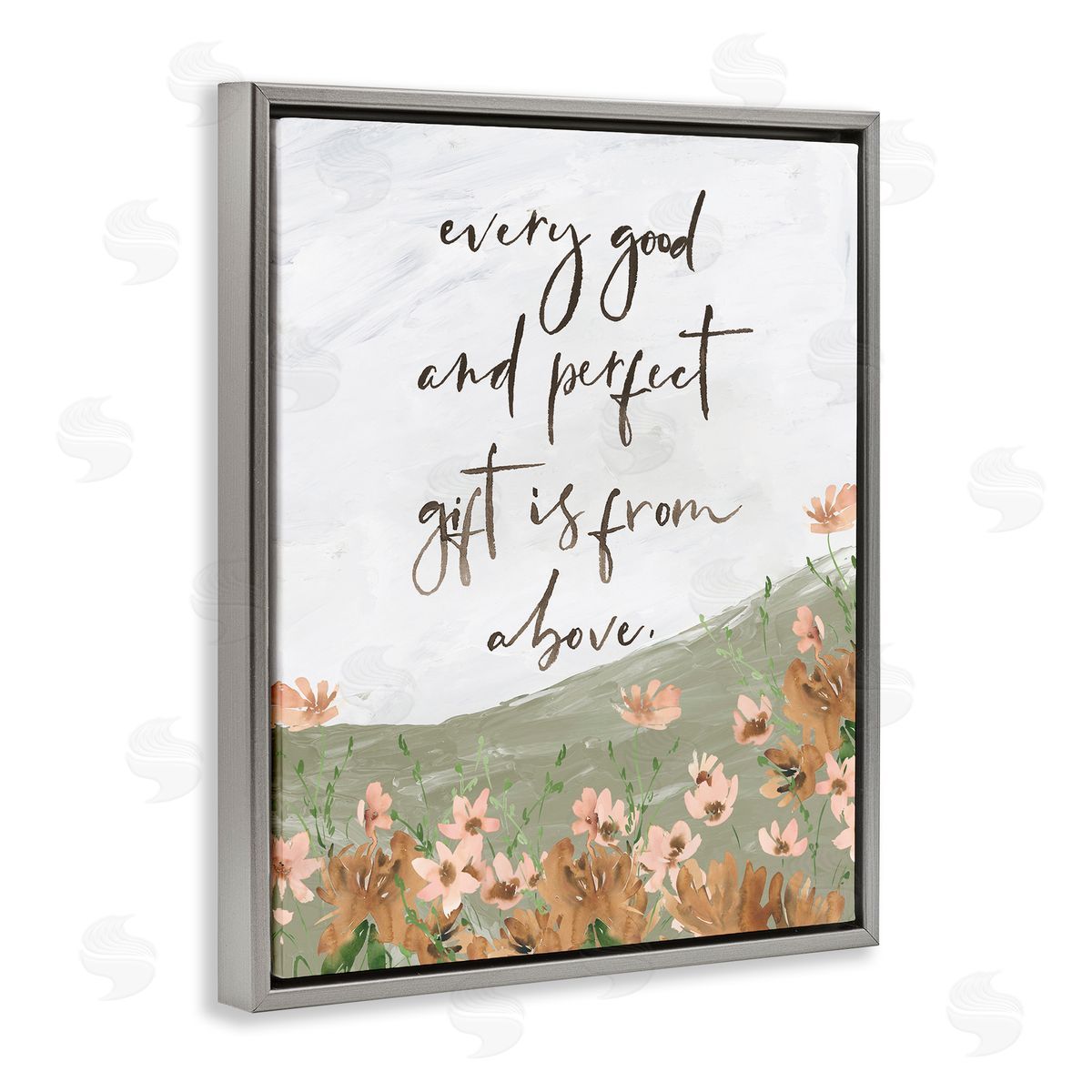 Gifts From Above Grey Floating Frame Canvas Wall Art, Home Decor by Lucille Price