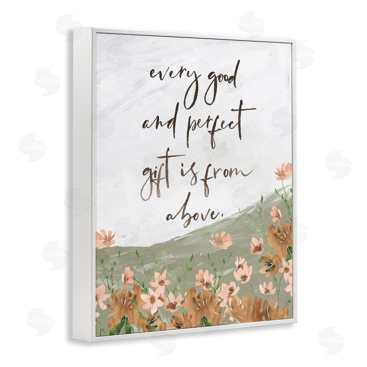Gifts From Above White Frame Print Wall Art, Home Decor by Lucille Price