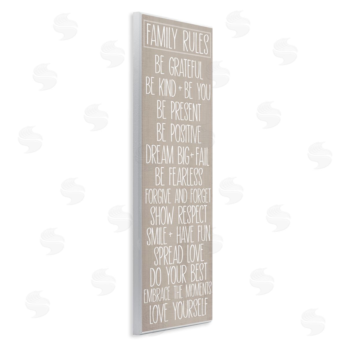 Rustic Family Rules Wood Plaque Wall Art, Home Decor by Sd Graphics Studio