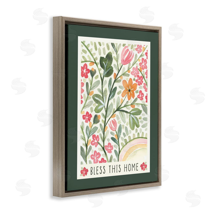 Blue Chair Blessing | Floral Bless Phrase